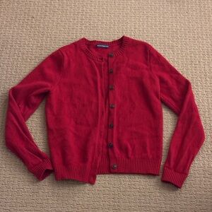 Brandy Melville Red Button-Up Cardigan